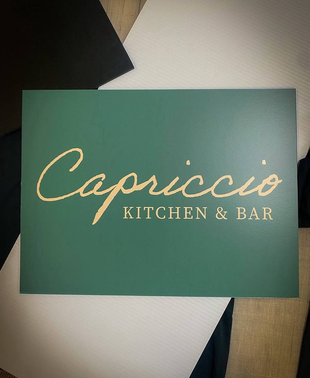 Restaurant Wall Logo Sign